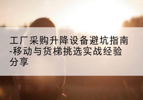 龙亭移动式升降机怎么选-工厂采购升降设备避坑指南-移动与货梯挑选实战经验分享